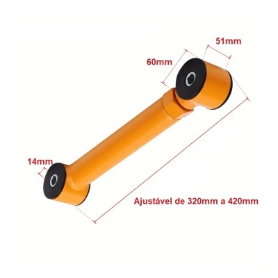 Barras Ajustáveis Traseiras Inferiores Jeep XJ / TJ / ZJ