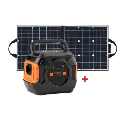 Kit Solar Painéis 100W + Estação de Energia 320/600W