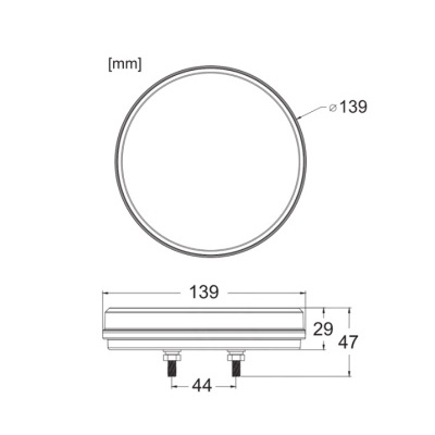 Par Farolins Traseiros Led 12\24V Redondos