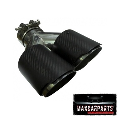 Ponteira Escape Dupla Carbono Direita