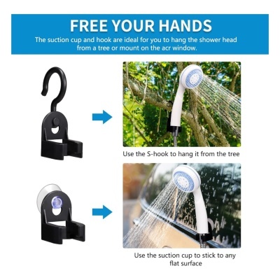 Kit Chuveiro Portátil Bateria