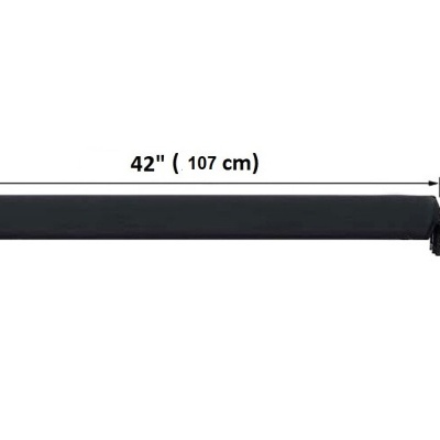 Barra preta com medidas 42