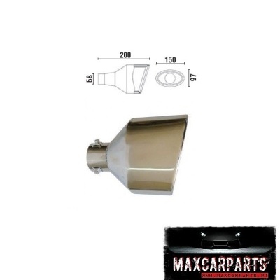 Ponteira de Escape Oval Cupra Grande Esquerda