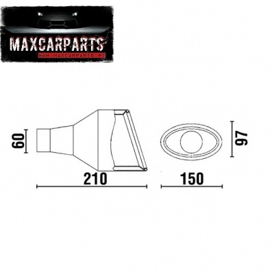 Ponteira de Escape Oval Cupra Grande Direita