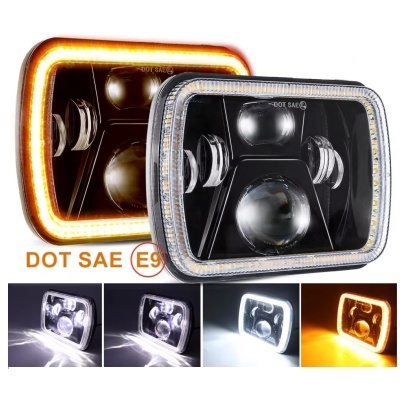 Par de Faróis LED DRL 20x14CM