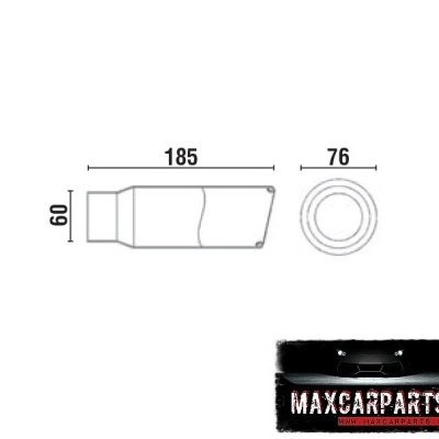 Ponteira de Escape Redonda Média (6032)