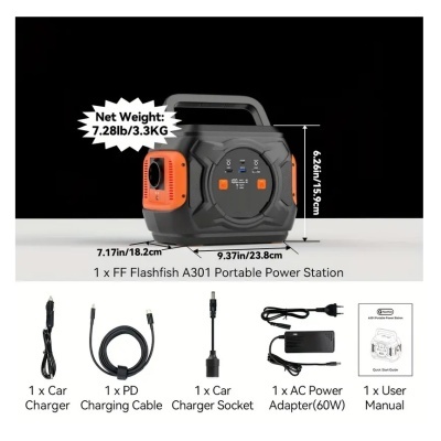 Kit Solar Painéis 100W + Estação de Energia 320/600W