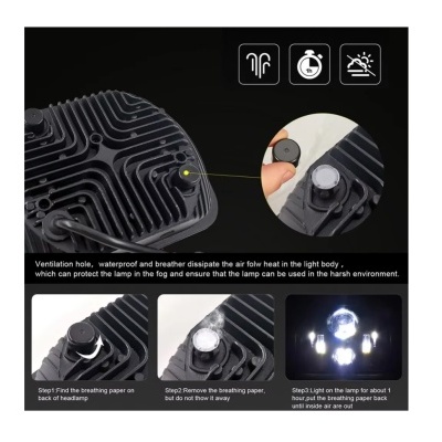 Par de Faróis LED 20x14CM