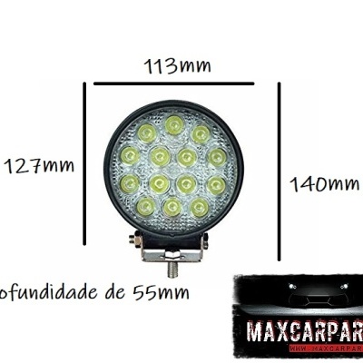 Farol Led 42W Redondo