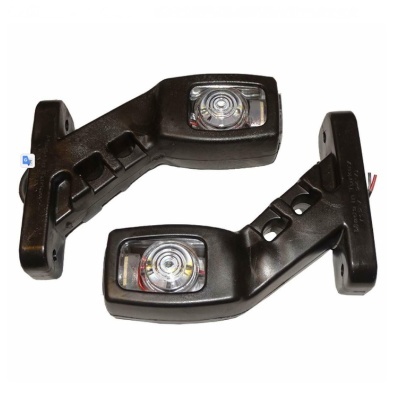 Par Marcador Led 12/24V Vermelho/Branco/ Laranja