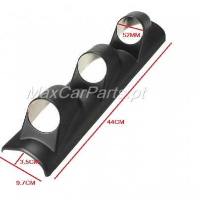 Suporte triplo universal de pilar Preto