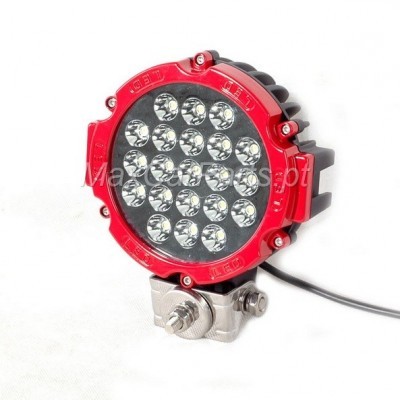 Farol Led 63W Redondo Vermelho