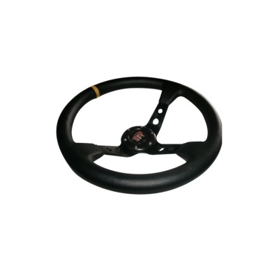 Volante BTR 350MM Pele Sintética Preto