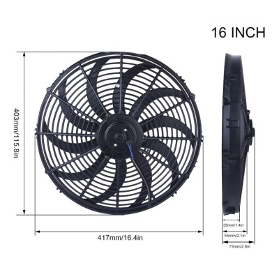 Ventilador Elétrico Slim 41CM 16" 160W Performance