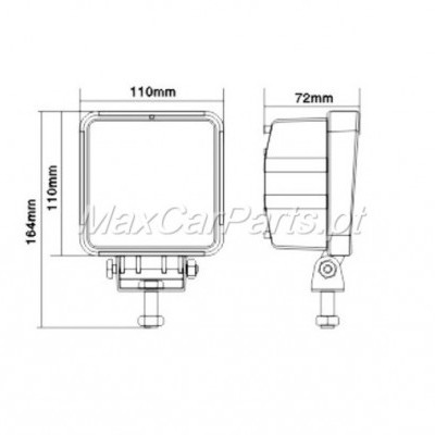 Farol Led 48W Quadrado