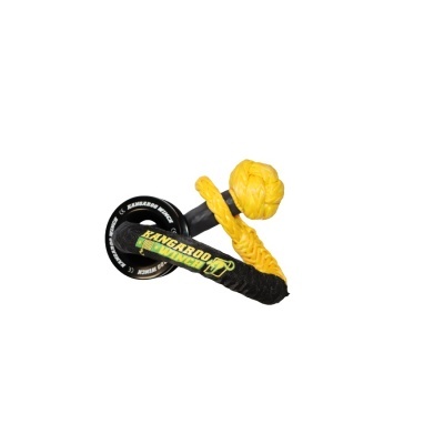 Cabo de reboque amarelo e preto com disco preto KANGAROO