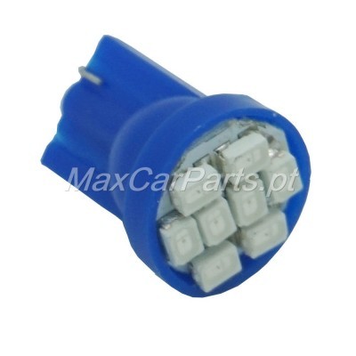 Lâmpada w5w 8 Leds SMD Azul