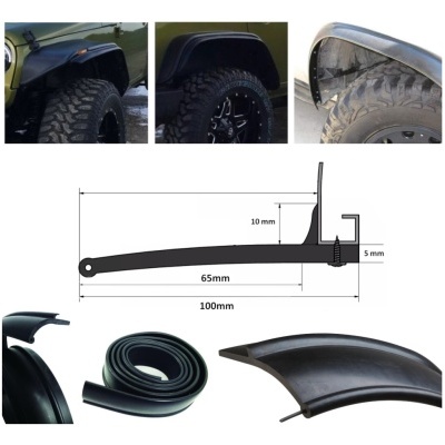 Abas de Roda Universais em Borracha 6,5CMX3M