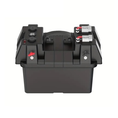 Caixa Bateria Dupla Portátil 12V