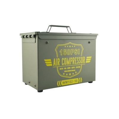 Compressor de Ar 150PSI 150LT Caixa Militar