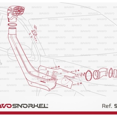 BRAVO Snorkel MITSUBISHI L200 / TRITON MR (Desde 2019)