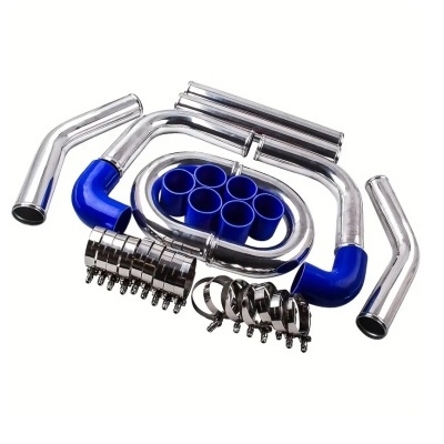 Kit Tubagens Intercooler 63mm Azul
