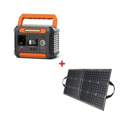 Kit Solar Painéis 100W + Estação de Energia 300/600W
