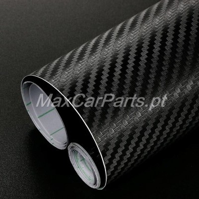 Rolo Película Carbono 3D Preto 50x200CM