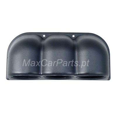 Suporte triplo universal de tablier Preto