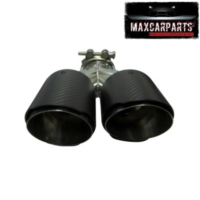 Ponteira Escape Dupla Carbono Direita