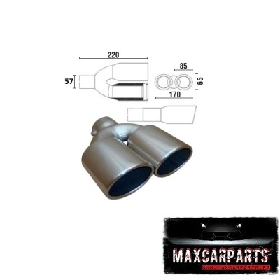 Ponteira de Escape Dupla Oval (06)