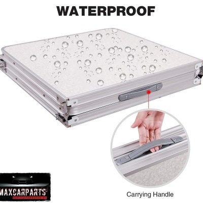 Mesa dobrável alumínio 120 x 60 cm