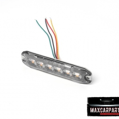 Strob Led F6 Laranja Slim 10W R65