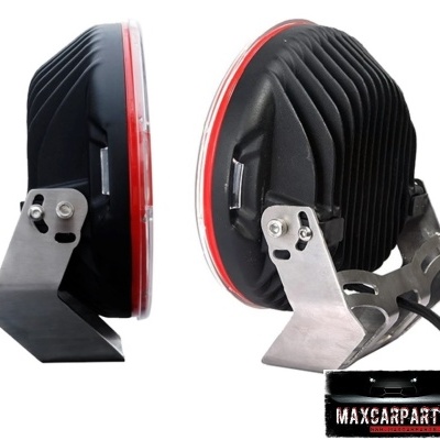 Farol Led 96W Redondo Vermelho XXL 9"