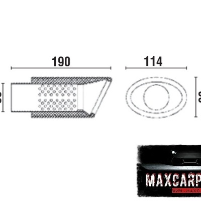 Ponteira de Escape Oval Perfurada Média (03)