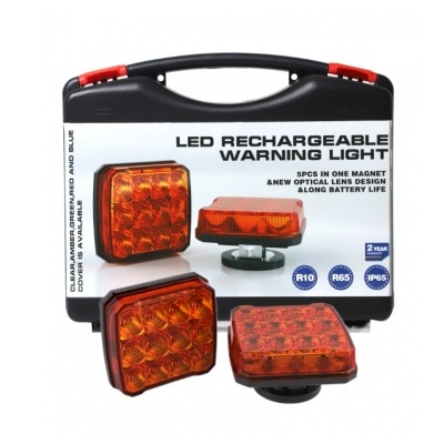 Kit de Strobs Led Laranja Portáteis