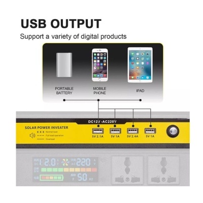 Conversor de Corrente 12v/220v - 1200w