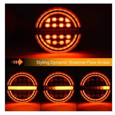 Par Farolins Traseiros Led 12\24V Redondos