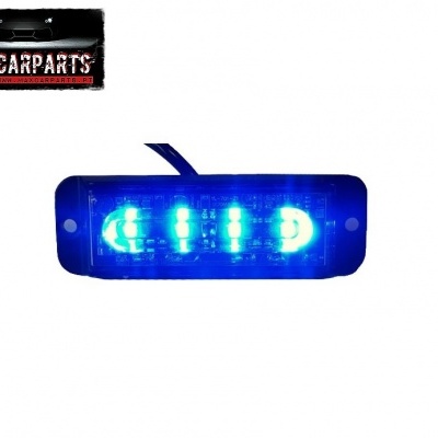 Luz LED azul rectangular para automóvel com logótipo MAXCARPARTS