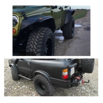 Abas de Roda Universais em Borracha 8CMX3M