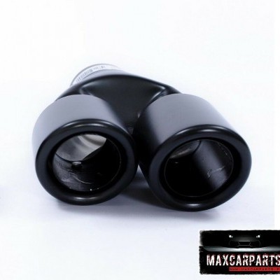 Ponteira Escape Dupla Preta Esquerda