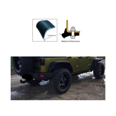 Abas de Roda Universais em Borracha 8CMX3M