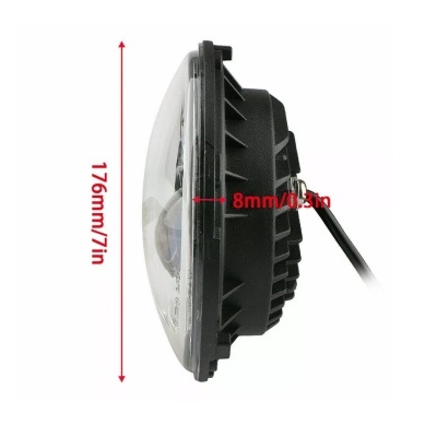 Par de Faróis LED Angel Eyes 7"