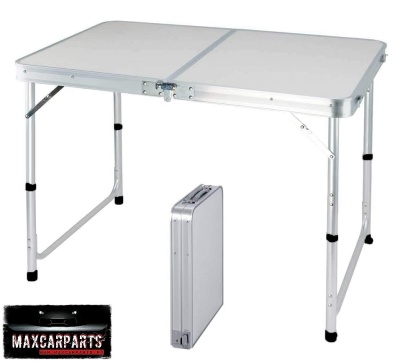 Mesa dobrável alumínio 120 x 60 cm