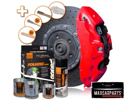 Kit Pintura de Travões Foliatec Vermelho Neon