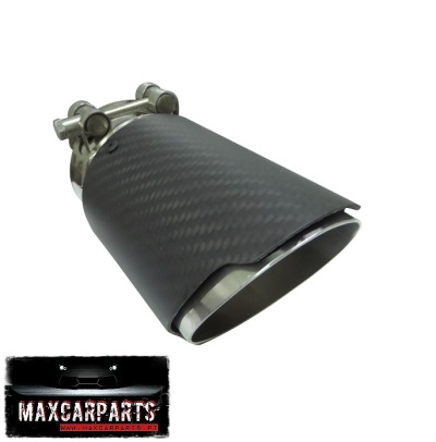 Ponteira de Escape Redonda Carbono 76mm