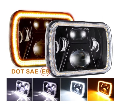 Par de Faróis LED DRL 20x14CM