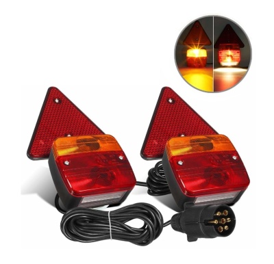 Par de Farolins Traseiros C/Refletor