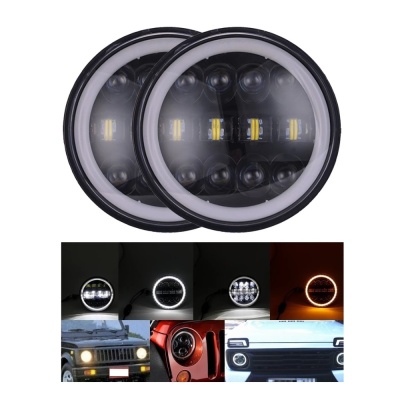 Par de Faróis LED DRL 7"