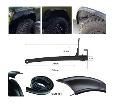 Abas de Roda Universais em Borracha 3CMX3M